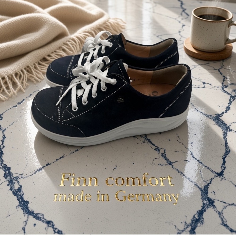 Finn Comfort Ikebukuro Leather Walking Shoes Women  8.5 US Made in Germany